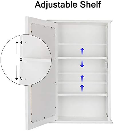 MTFY Wall Mounted Medicine Cabinet with Storage
