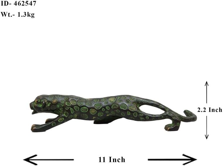 Statuestudio Antique Leopard Brass Statue 1
