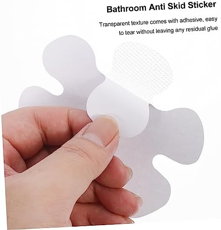 PRETYZOOM 1 Set Flower Shaped Non-Slip Bathtub Floor Stickers