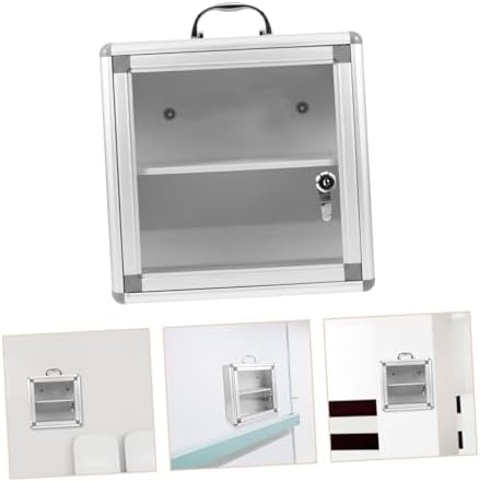 Amosfun Wall Medicine Cabinet Organizer with Multiple Compartments 1