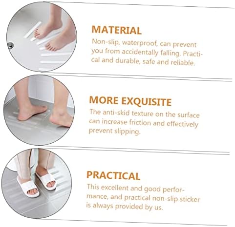 Ciieeo 12pcs Transparent Bathtub Non Slip Stickers