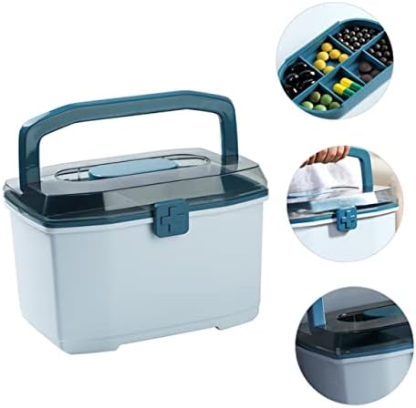 Lightweight Lockable Medicine Storage Cabinet with Handle