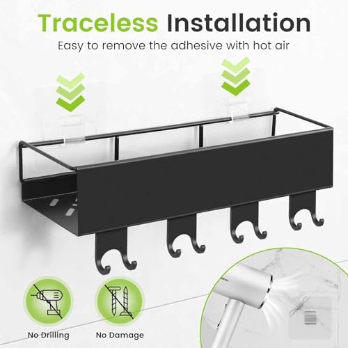 LUXEAR 5 Pack Adhesive Shower Caddy Organizer