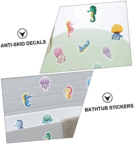 Ciieeo 10pcs Cartoon Non-Skid Bathtub Stickers 1