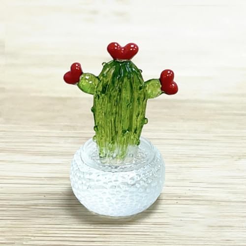Nudsfuii Small Cactus Statue - Decorative Sculpture for Home Office
