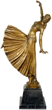Kunst Ambiente Chorus Girl Bronze Sculpture - Signed