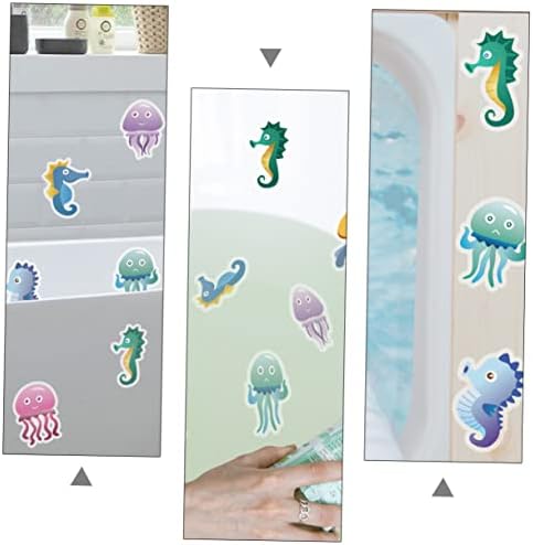Ciieeo 10pcs Cartoon Non-Skid Bathtub Stickers 1