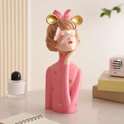 Elegant Home Decor Statue Keys Tray for Living Room