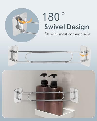 ELETHOR 2-Piece Adjustable RV Shower Caddy