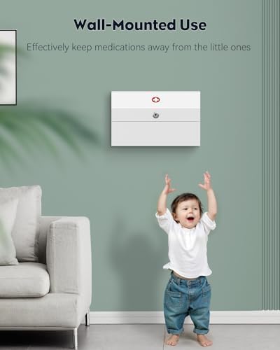 Uniclife Wall Medicine Cabinet with Key Lock 1