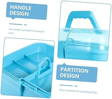 COLLBATH Portable Double Layer Medicine Cabinet