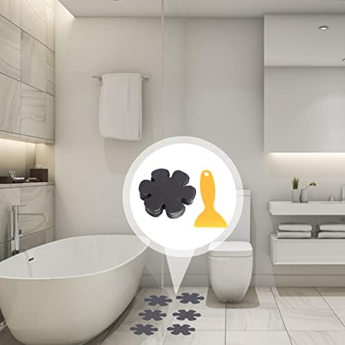 Garneck 60pcs Flower Shaped Nonslip Shower Stickers 1