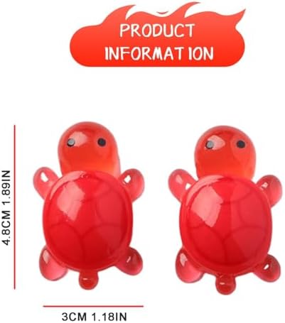 2Pcs Resin Turtles Home Decor Sculptures