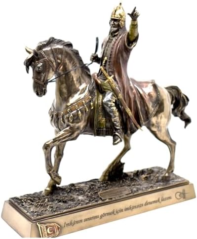 Generic Fatih Sultan Mehmet Bronze Statue - Ottoman History Decor