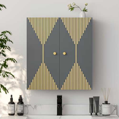 VOXANOXI Bathroom Cabinet Wall Mount Premium Design Over the Toilet Storage Cabinet