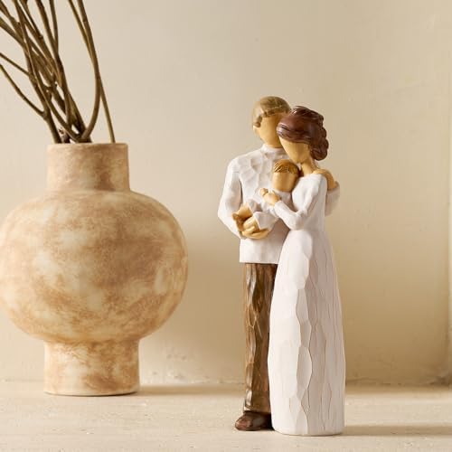 NAN ZAI NAN FANG Family of 3 Figurines for New Parents