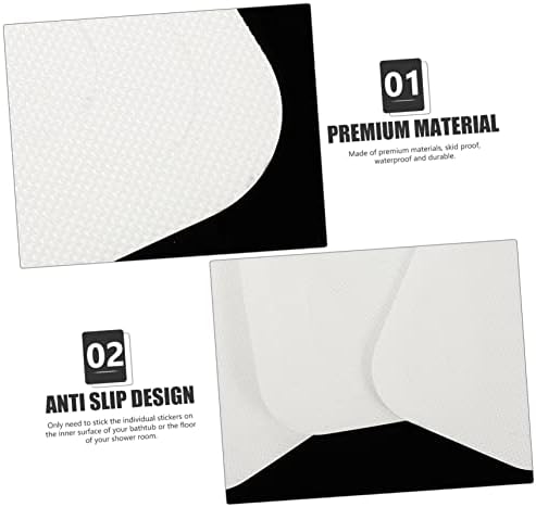 VOSAREA 24Pcs Non-Slip Bathtub Stickers for Bathroom Safety