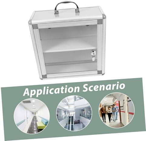 Wall Mounted Medicine Cabinet with Transparent Door for Easy Access