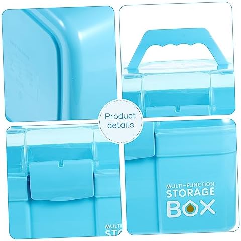 Vaguelly Portable Medicine Cabinet with Handle for Home Travel