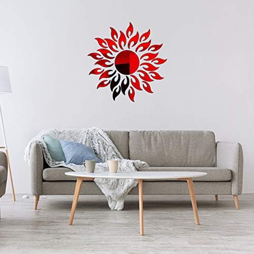 Nudsfuii Wall Sunflower Sculpture Acrylic Home Decor