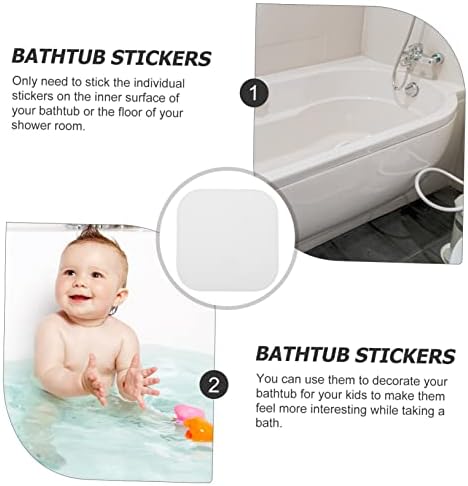 VOSAREA 24Pcs Non-Slip Bathtub Stickers for Bathroom Safety