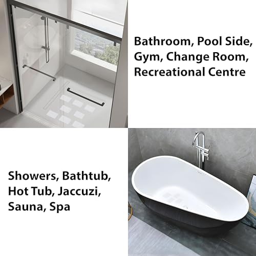 40PCS Non-Slip Bathtub Stickers with Scraper