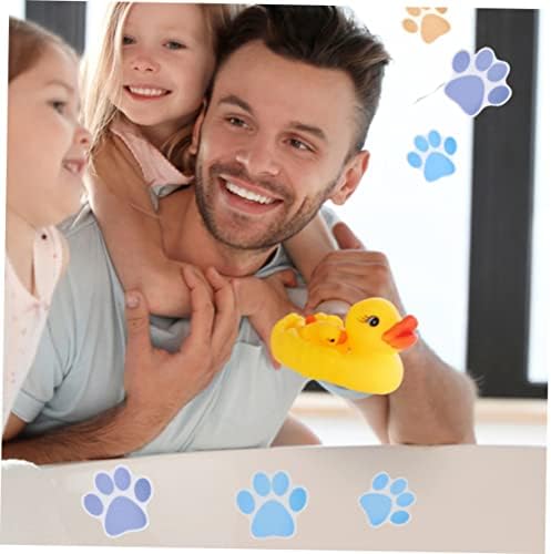 VOSAREA 10Pcs Dog Paw Print Non-Slip Bath Tub Stickers