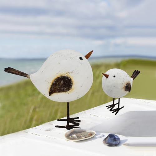 Aecipl Wood Seagull Sculpture Nautical Decor Statue