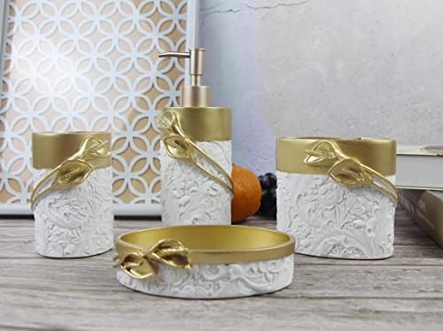 Hymmah Bathroom Accessories Set 4 Pcs Resin