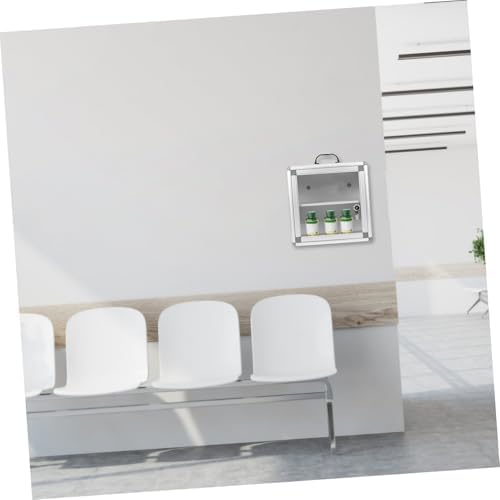 Alipis Wall Mount Medicine Cabinet with Double Compartment