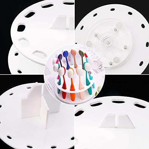 Yoseng 12 Hole Rotating Brush Holder for Ink Blending White