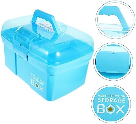 COLLBATH Portable Double Layer Medicine Cabinet