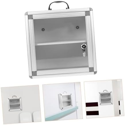 Wall Mounted Medicine Cabinet with Transparent Panel