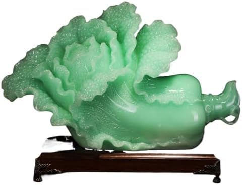 Blue Ice Jade Boodle Resin Statue - Wealth Prosperity Decor