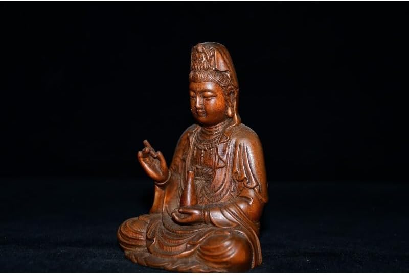 LimpaC Handmade Boxwood Kwan Yin Statue