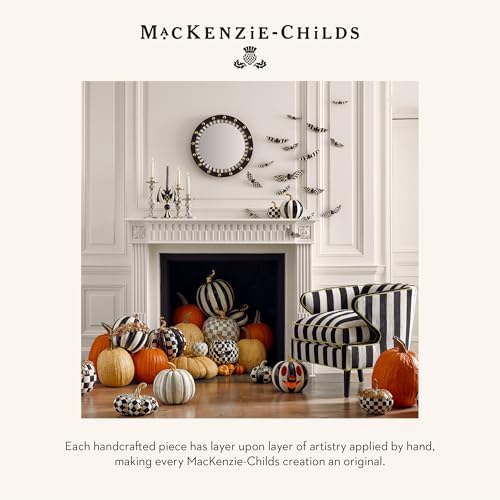 Ivory Dotty Pumpkin Resin Home Decor