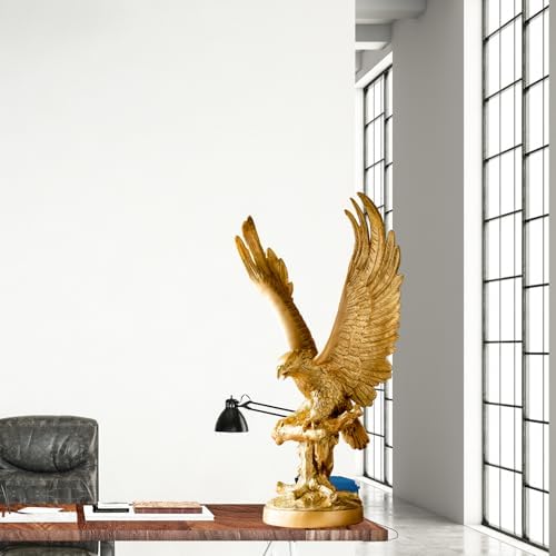 YouFine Bronze Golden Eagle Sculpture 315 High 1