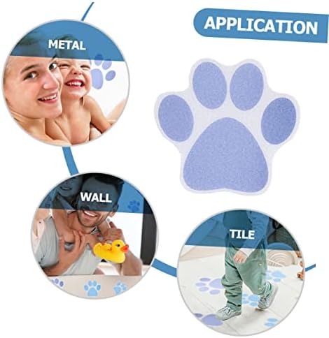ABOOFAN 20 Pcs Dog Paw Print Non-Slip Stickers 1
