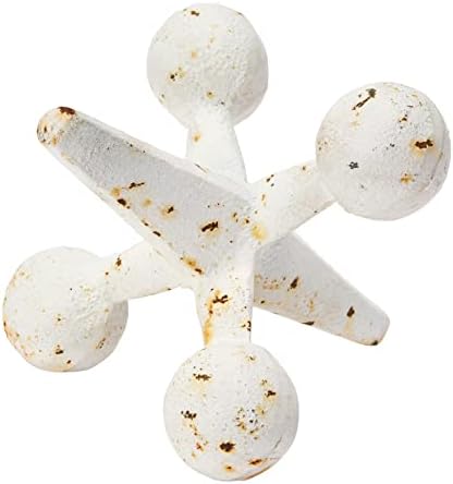 Creative Co-Op Cast Iron Jack Accent White 1