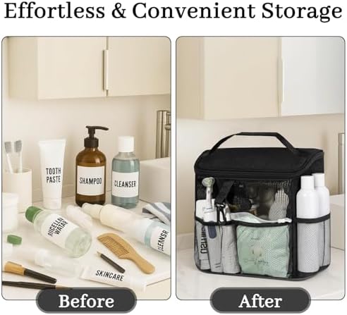 Lemoobolsa Mesh Shower Caddy Black
