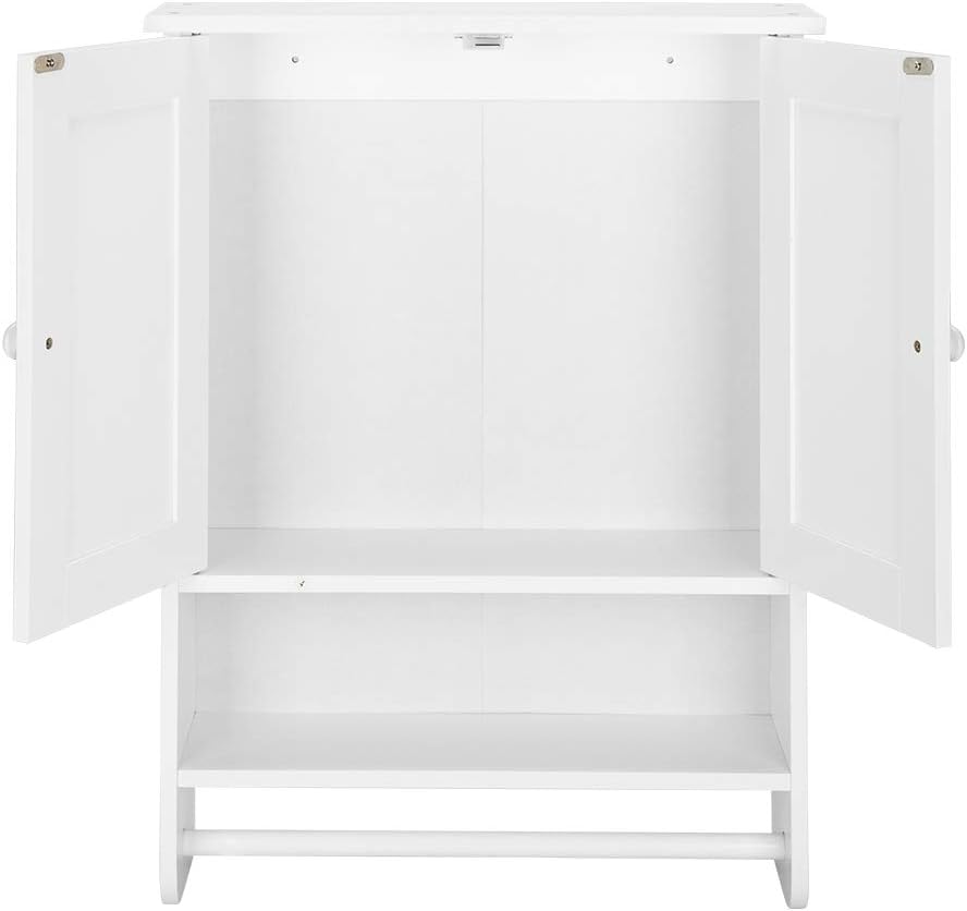 Pinikuyiro Bathroom Cabinet with 2 Doors and Adjustable Shelf