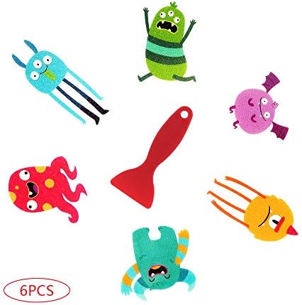 XURI Anti-Slip Bathtub Monster Sticker 6PCS