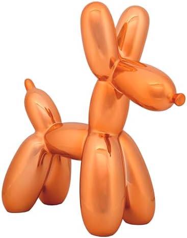 National Tree Company Halloween Balloon Dog Figurine Orange 11 Inch 1
