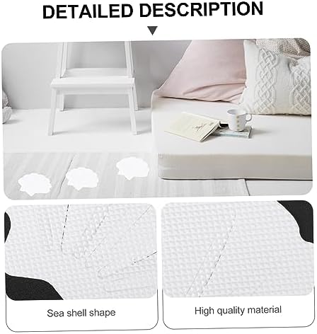 12pcs Non-Slip Bath Decals with Sea Shell Design