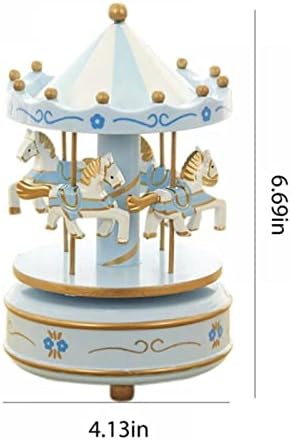 Merry-Go-Round Music Box Sculpture for Home Decor