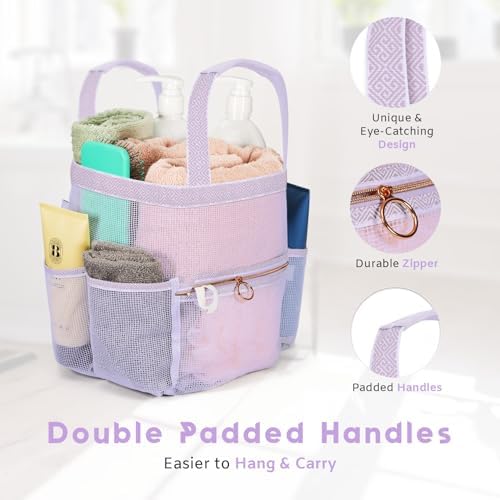 DV Lifestyle Mesh Shower Caddy with 7 Pockets and Zipper