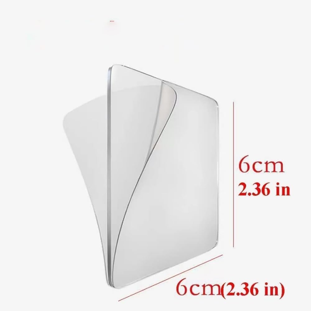 10Pcs Transparent Wall Mount Sticky Pads for Shower Caddy Organizer Hooks