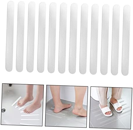 Ciieeo 12pcs Transparent Bathtub Non Slip Stickers