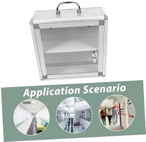 Wall Mounted Medicine Cabinet with Transparent Panel