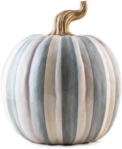 MacKenzie-Childs Medium Resin Pumpkin Decor 1